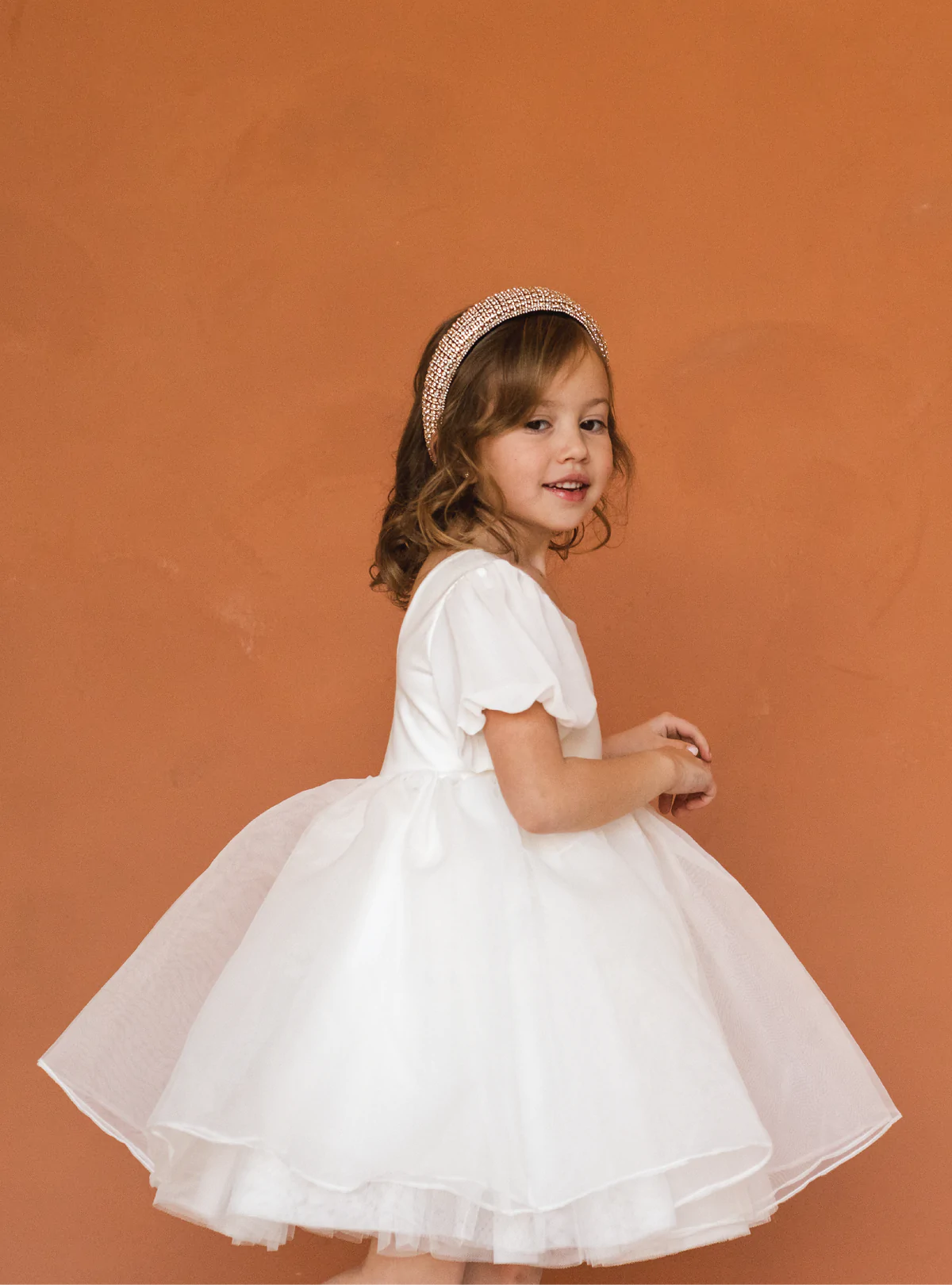 Royalty Puff Sleeve Dress | Baby’s Breath