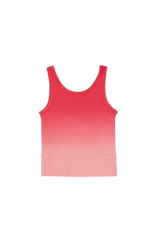 Ombre Ribbed Crop Tank| Sunset