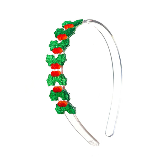 Mistletoe Glitter Centipede Headband