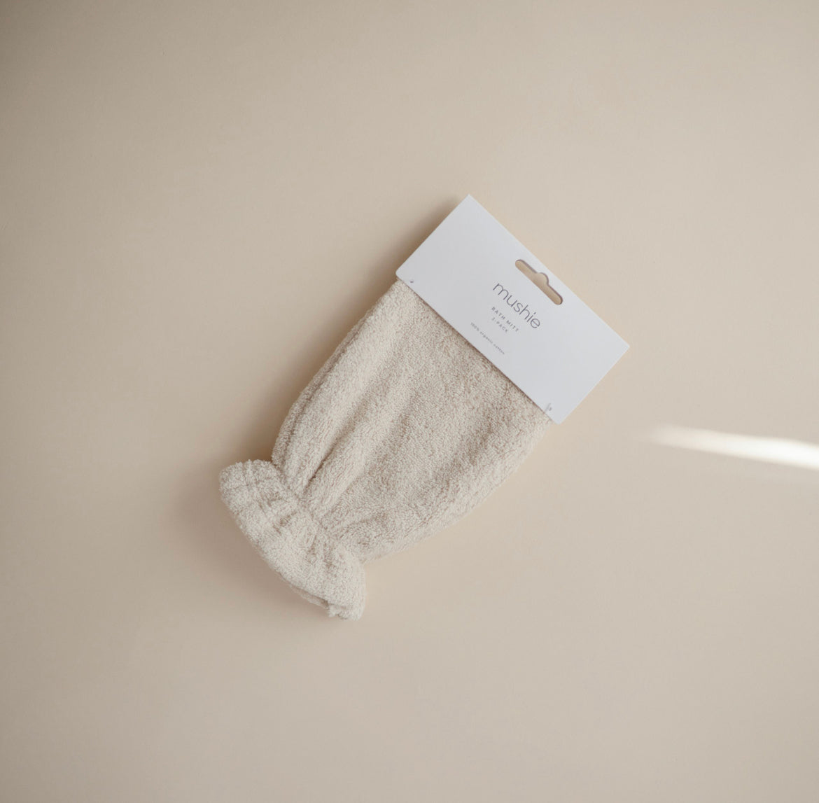 Organic Cotton Bath Mitt- 2 Pack | Fog