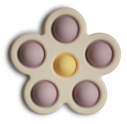 Mushie | Flower Press Toy (Lilac/Daffodil)