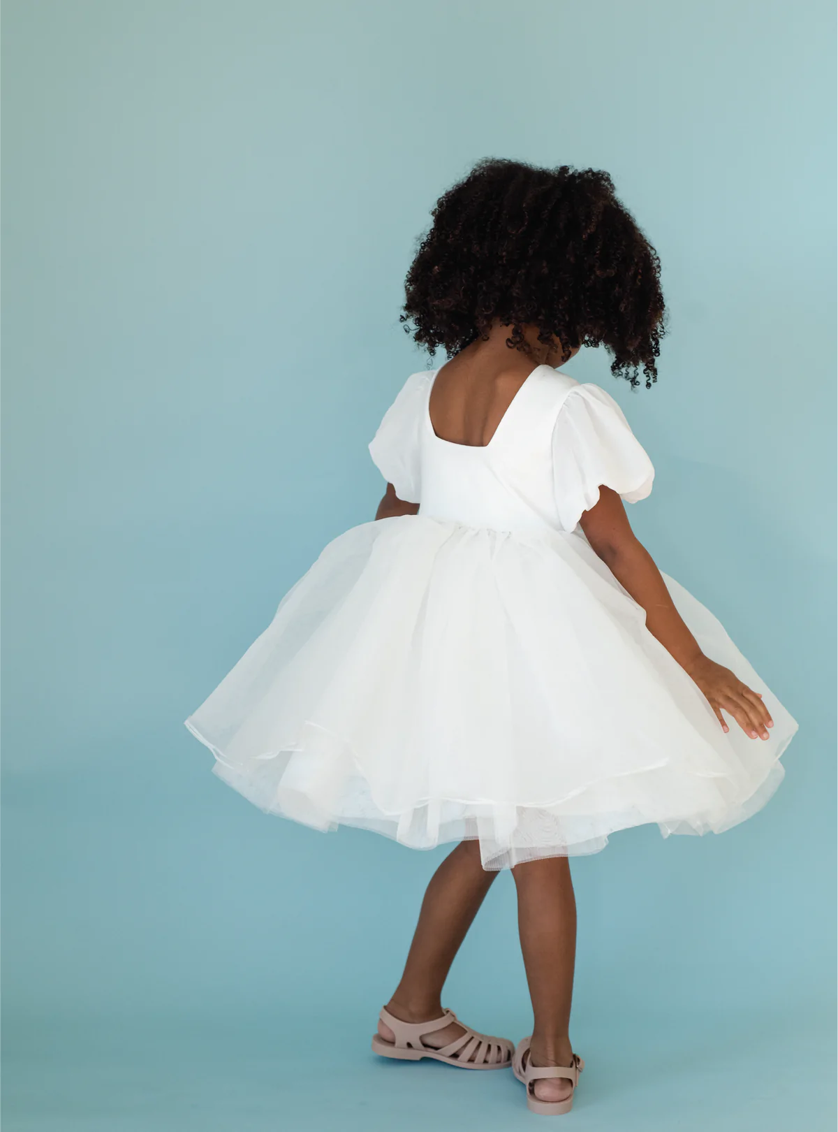 Royalty Puff Sleeve Dress | Baby’s Breath