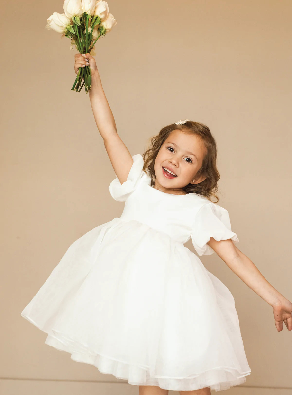 Royalty Puff Sleeve Dress | Baby’s Breath