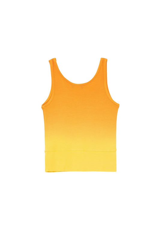 Ombre Ribbed Crop Tank| Sunrise