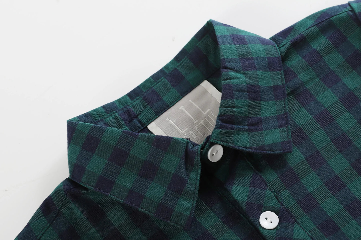 Boy Dress Shirt | Blue Green Check