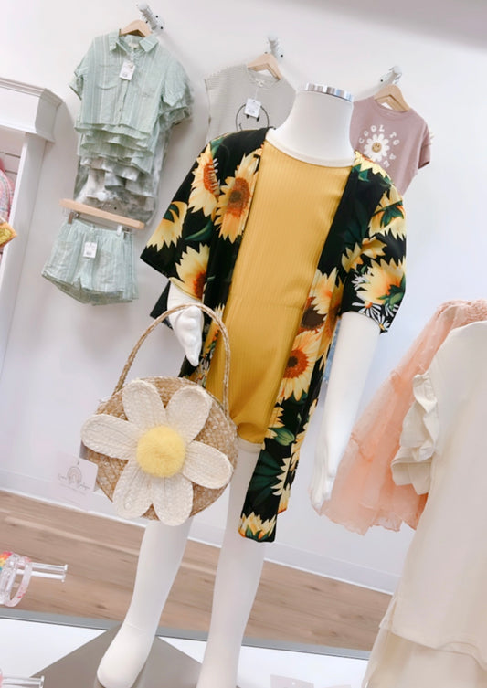 Sunflower Duster Kimono