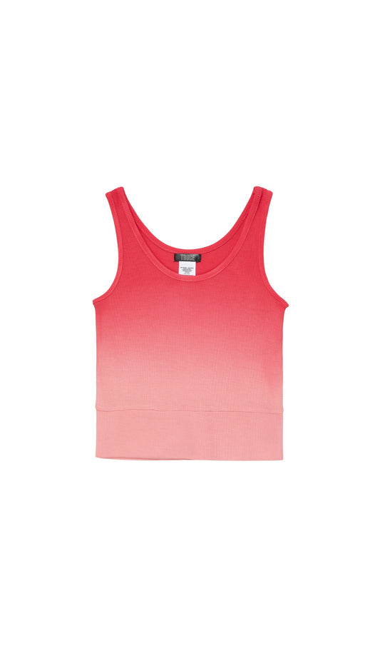 Ombre Ribbed Crop Tank| Sunset