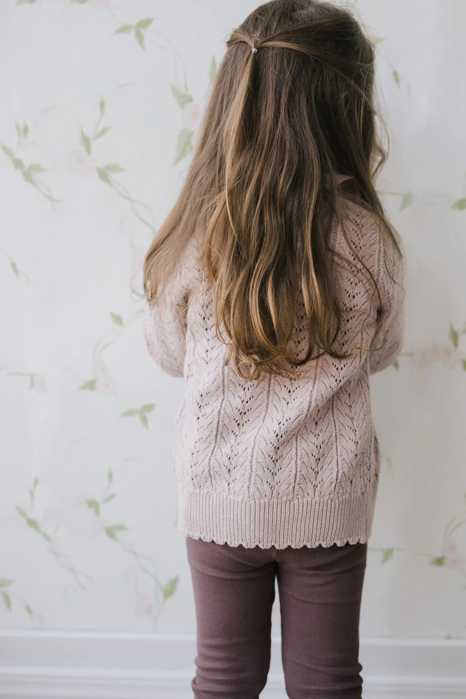 Hannah Knitted Cardigan - Rosebud