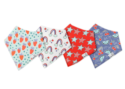 Liberty Baby Bandana Bib Set (4-pack)