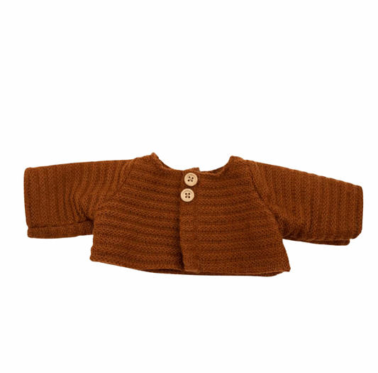 DINKUM Doll Cardigan | Chestnut