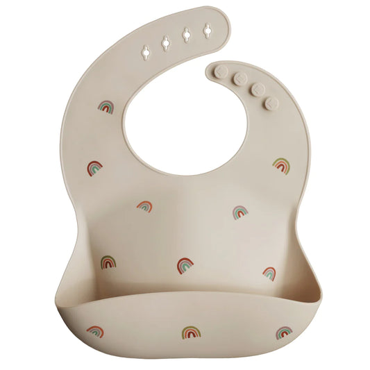 Silicone Baby Bib | Rainbows