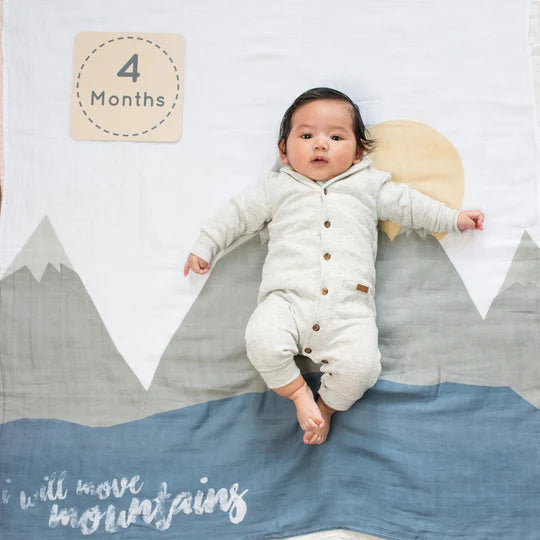 Milestone Blanket & Cards Set | I Will Move Mountains