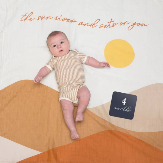 Milestone Blanket & Cards Set | Sunrise